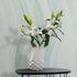 Non-woven Wallpaper Waves Pattern Green Blue Cream 82553 1