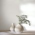 Non-woven wallpaper plain plaster look texture white 82555 2