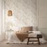 Non-woven Wallpaper Leaves Tendrils White Beige Green 89015 1