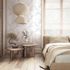 Non-woven Wallpaper Leaves Tendrils White Blue Brown 89017 2