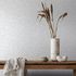 Non-woven Wallpaper Floral Leaves Light Grey White 89025 2