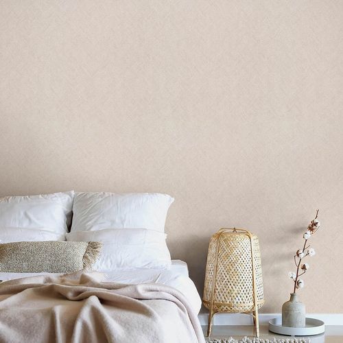 Non-woven Wallpaper Graphic Plain Beige Pink 10589-05