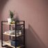 Non-woven Wallpaper Plain Red Silver Metallic 10590-06 1