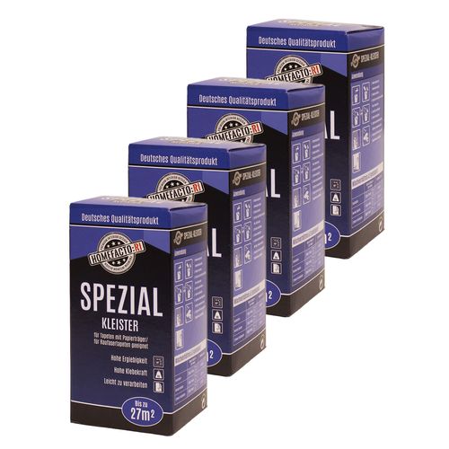 4x Special Paste Wallpaper Adhesive Woodchip Vinyl Satin 800g