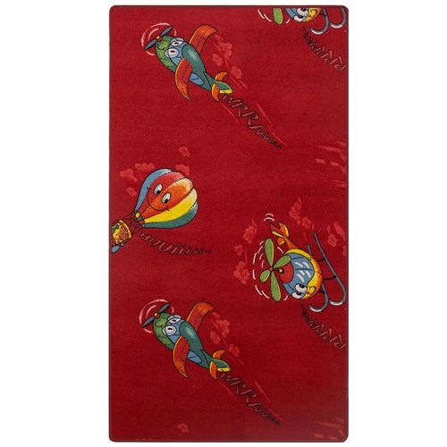 Carpet / rug kids Carpet / rug racing car & Co 80 cm x 150 cm / 31.5 '' x 59.1 '' red