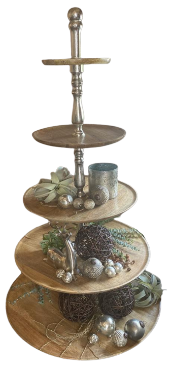 Holz Etagère, 5stöckig