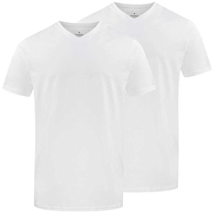 Herren T-Shirts extra lang weiß