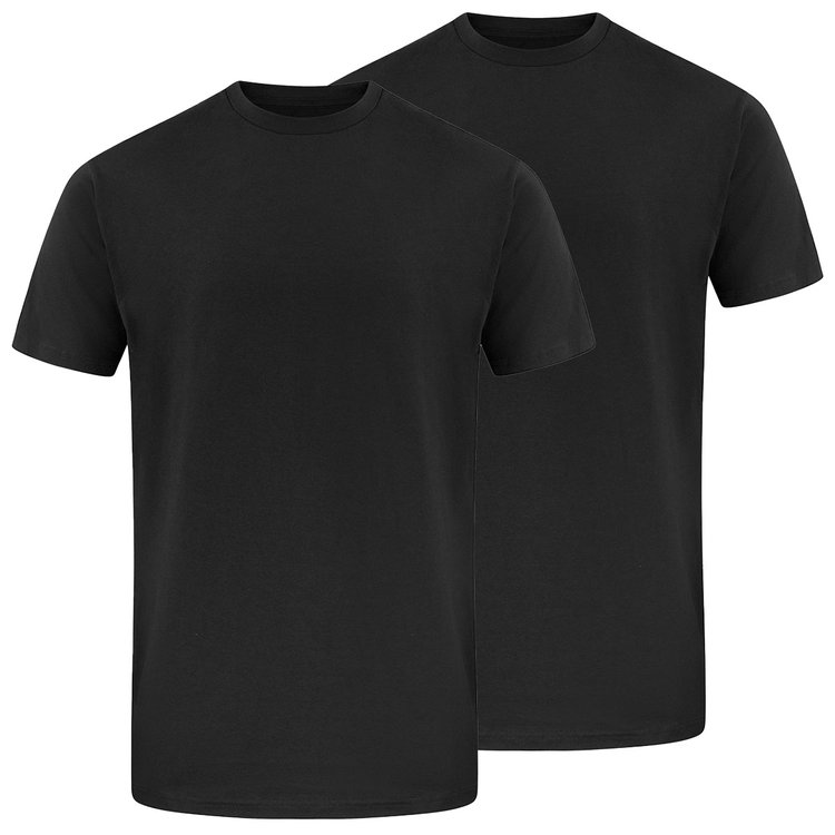 Extra lange Herren T-Shirts - schwarz