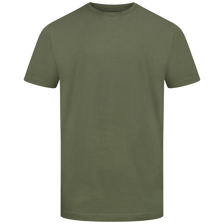 T-Shirt extra lang Herren in khaki