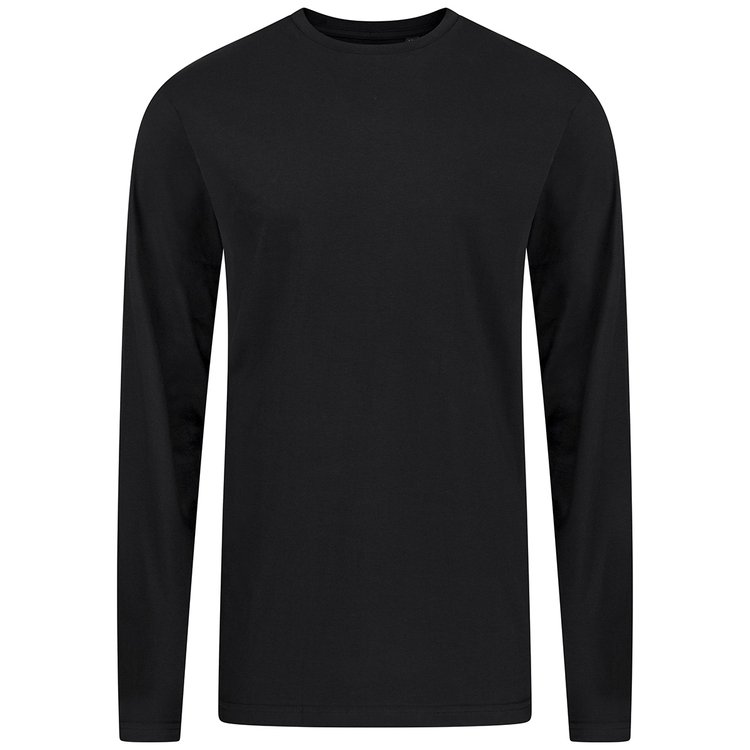 Langarmshirt extra lang - schwarz