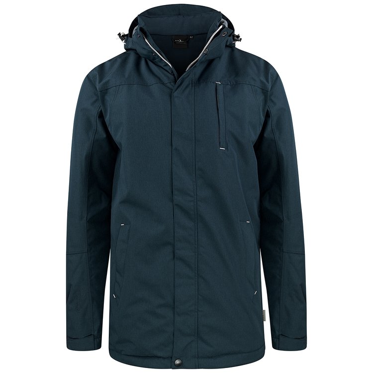 Winterjacke extra lang - dunkelblau