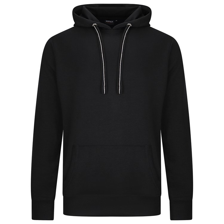 Hoodie extra lang - schwarz