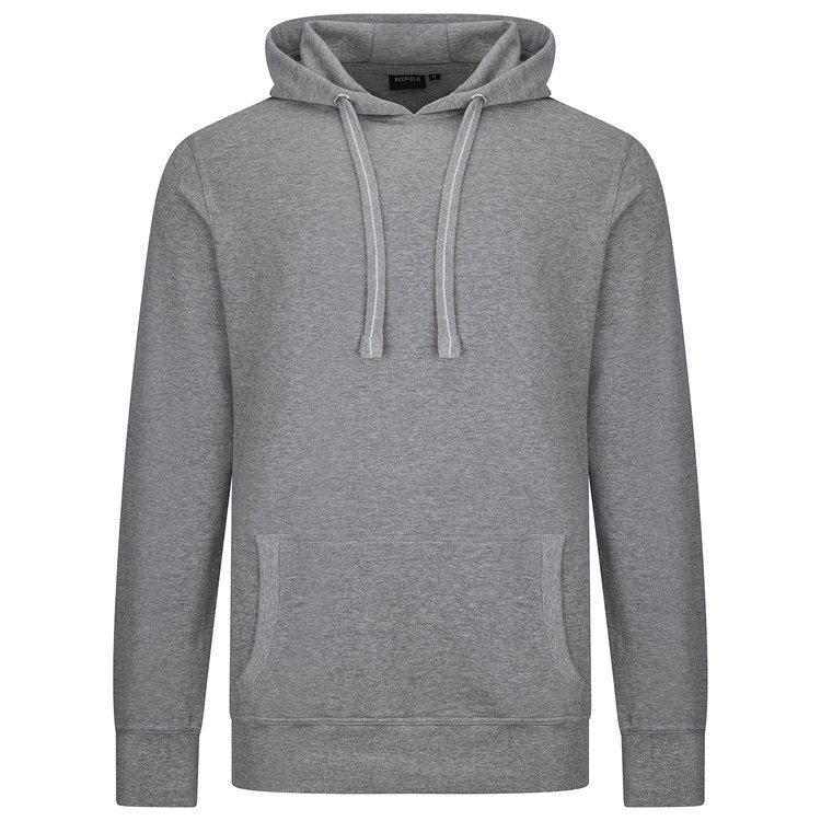 Hoodie extra lang Herren - grau