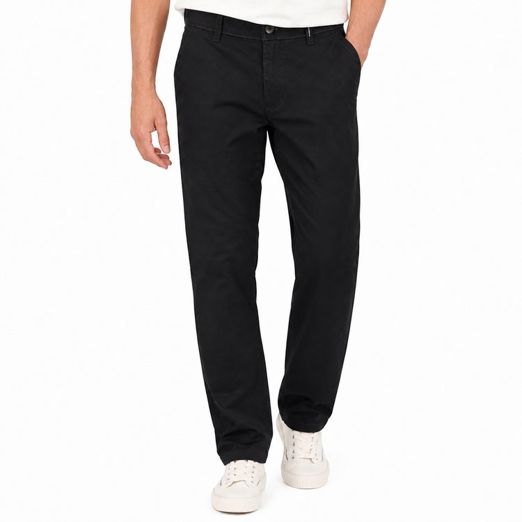 Bequeme Chino extra lang - schwarz