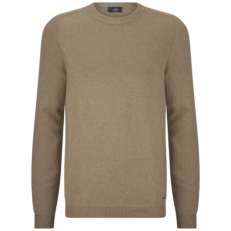 Strickpullover in Überlänge - braun