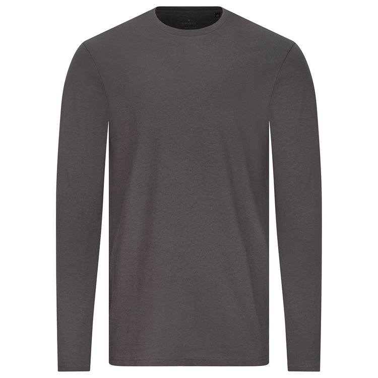 Langarmshirt extra lang - dunkelgrau