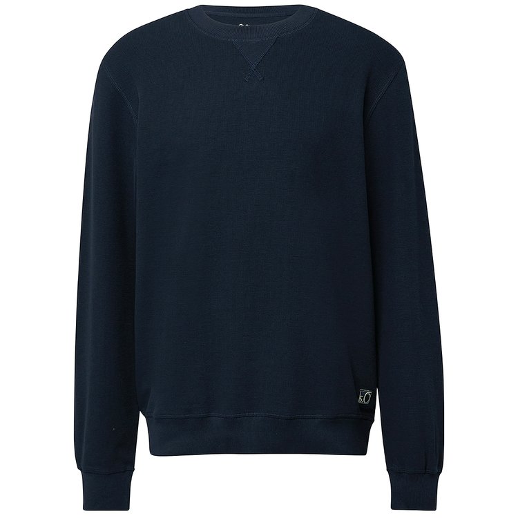 Extra langes Sweatshirt mit Struktur - dunkelblau