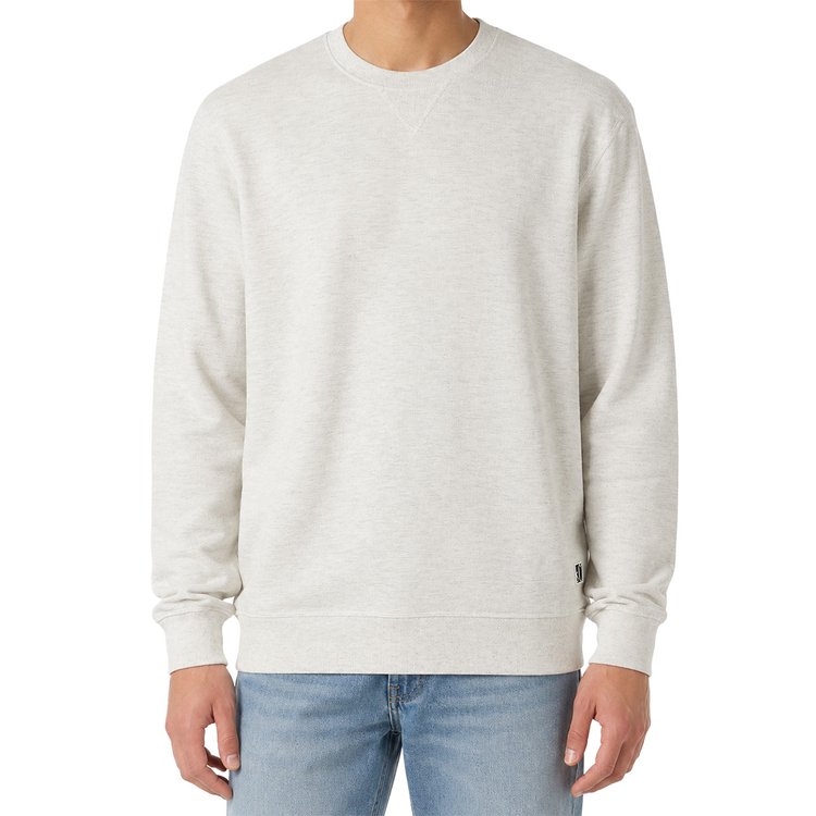 Extra langes Sweatshirt mit Struktur - natur