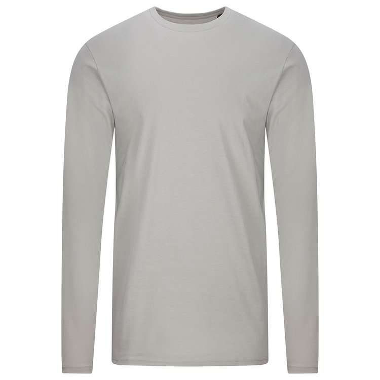 Langarmshirt extra lang Herren steingrau in LT, XLT, 2XLT und 3XLT