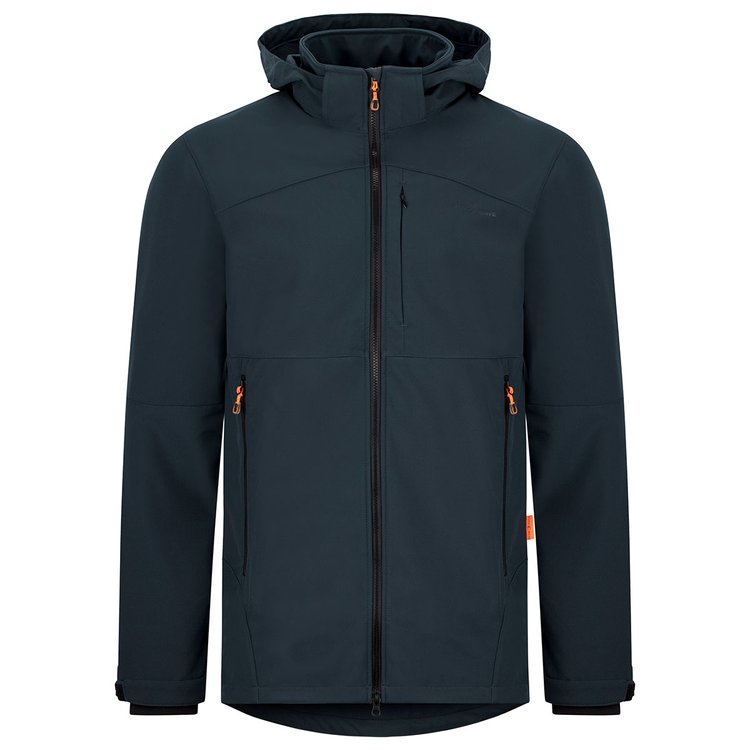 Softshelljacke mit Microfleece-Futter, extra lang - dunkelblau