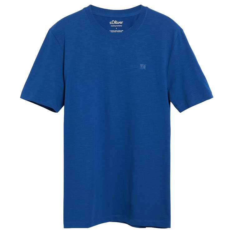Extra langes T-Shirt Herren Flammgarn royalblau