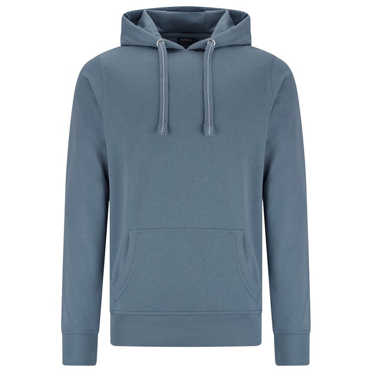 Hoodie extra lang - rauchblau