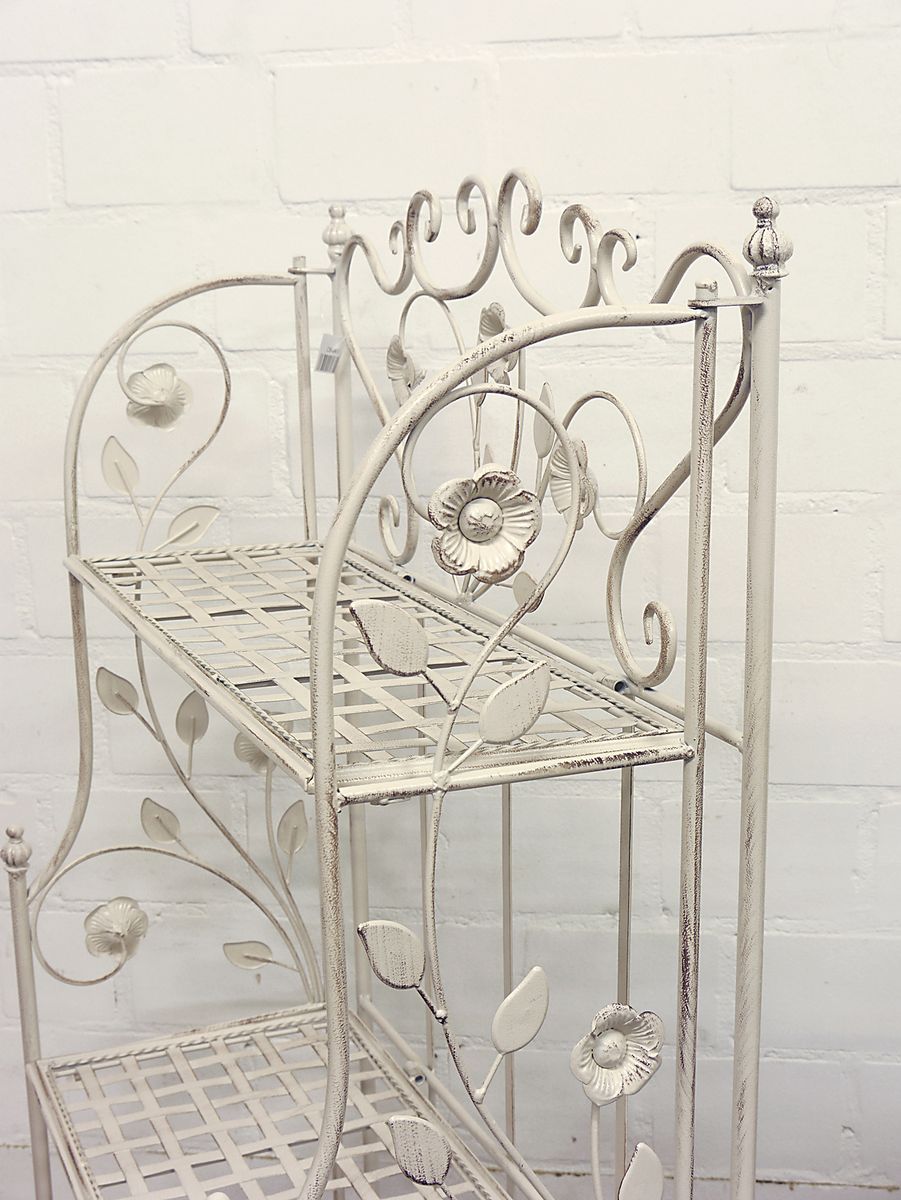 Klappbares Regal Standregal Blumenständer Metallregal im antiken Stil (11102) | Antike Möbel