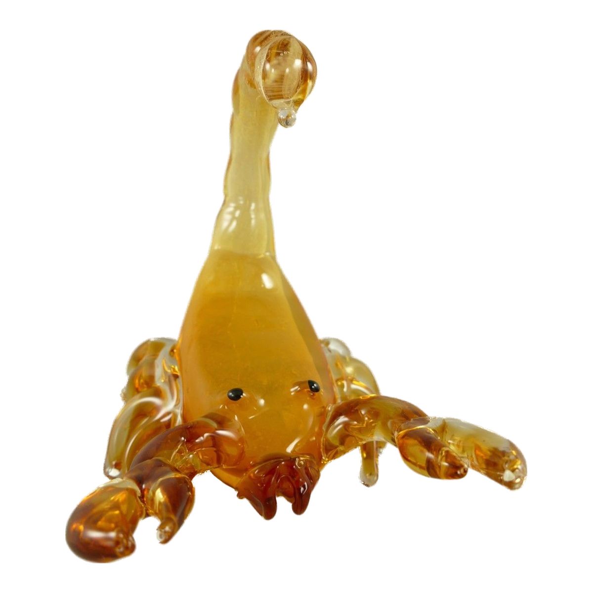 Glasfigur Skorpion mehrfarbig 18 cm Murano-Stil Wohnzimmer