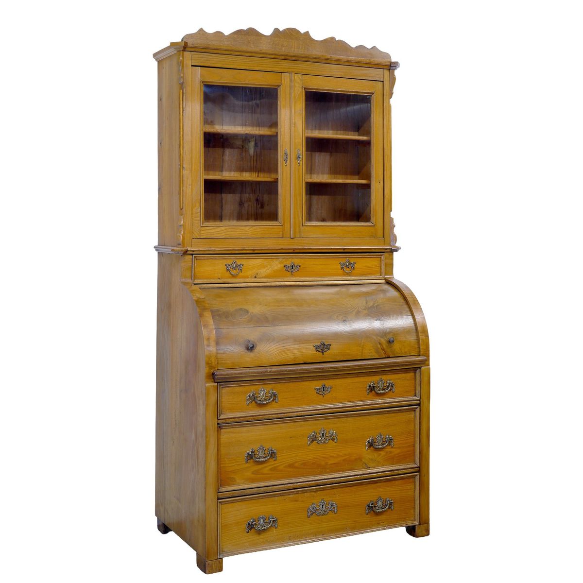 Sekretär mit Rollklappe Biedermeier um 1920 Esche 110 cm