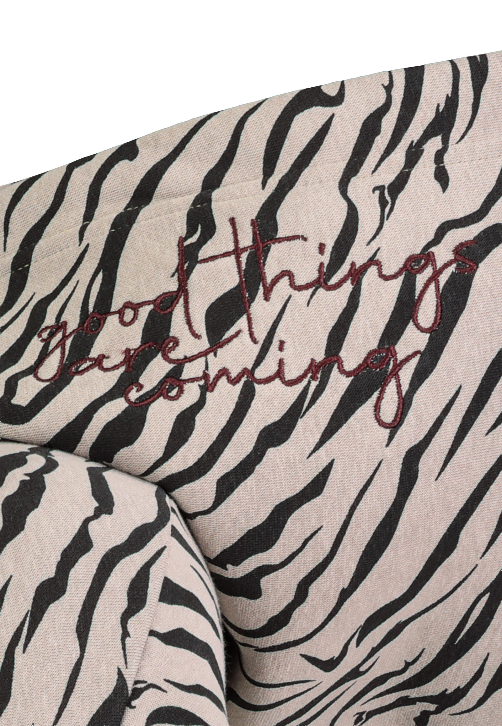 D10622BI02913A_20400_D2.jpg Kapuzenpullover Animalprint Langarm Elastischer Bund