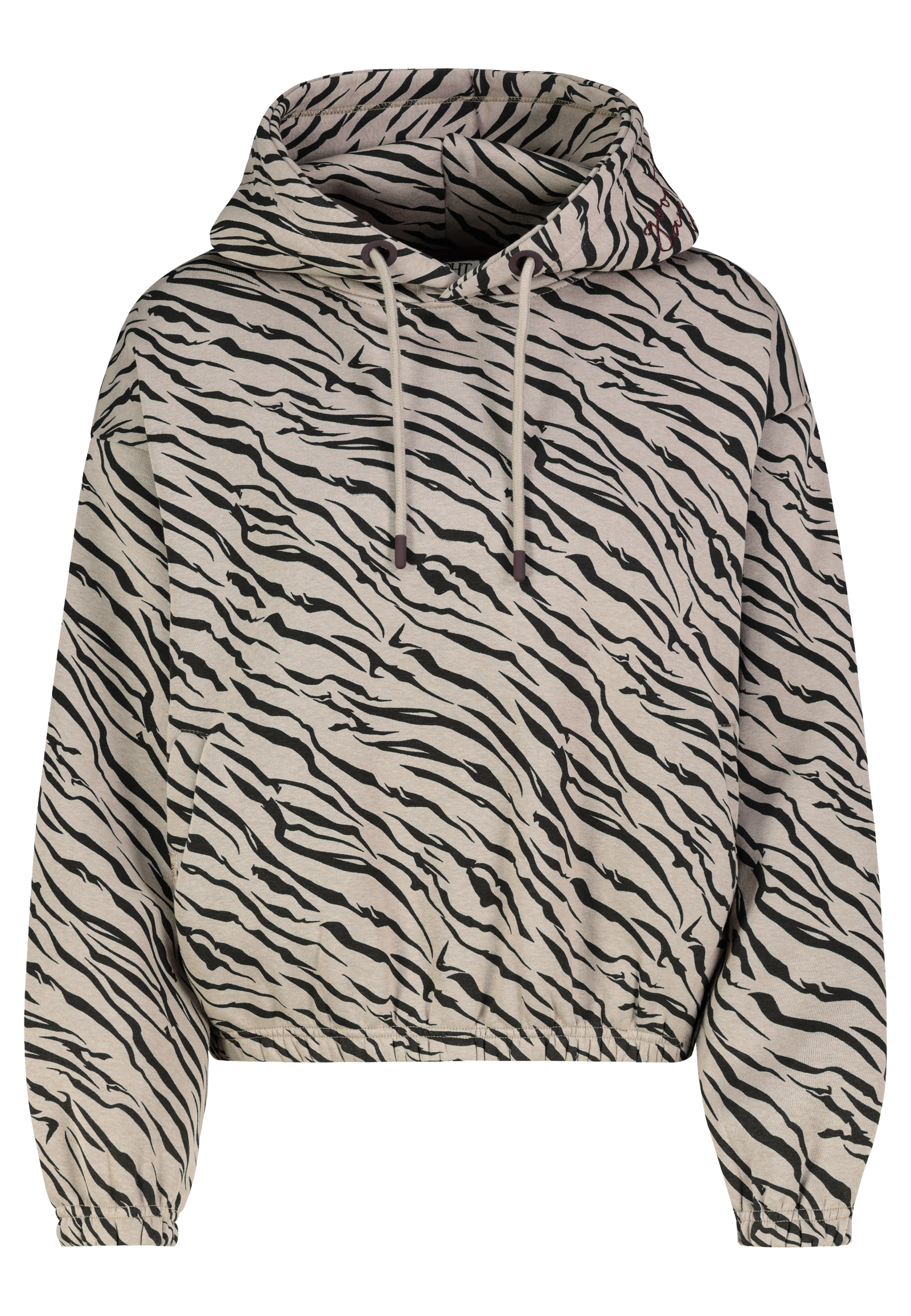 D10622BI02913A_20400_V.jpg Kapuzenpullover Animalprint Langarm Elastischer Bund