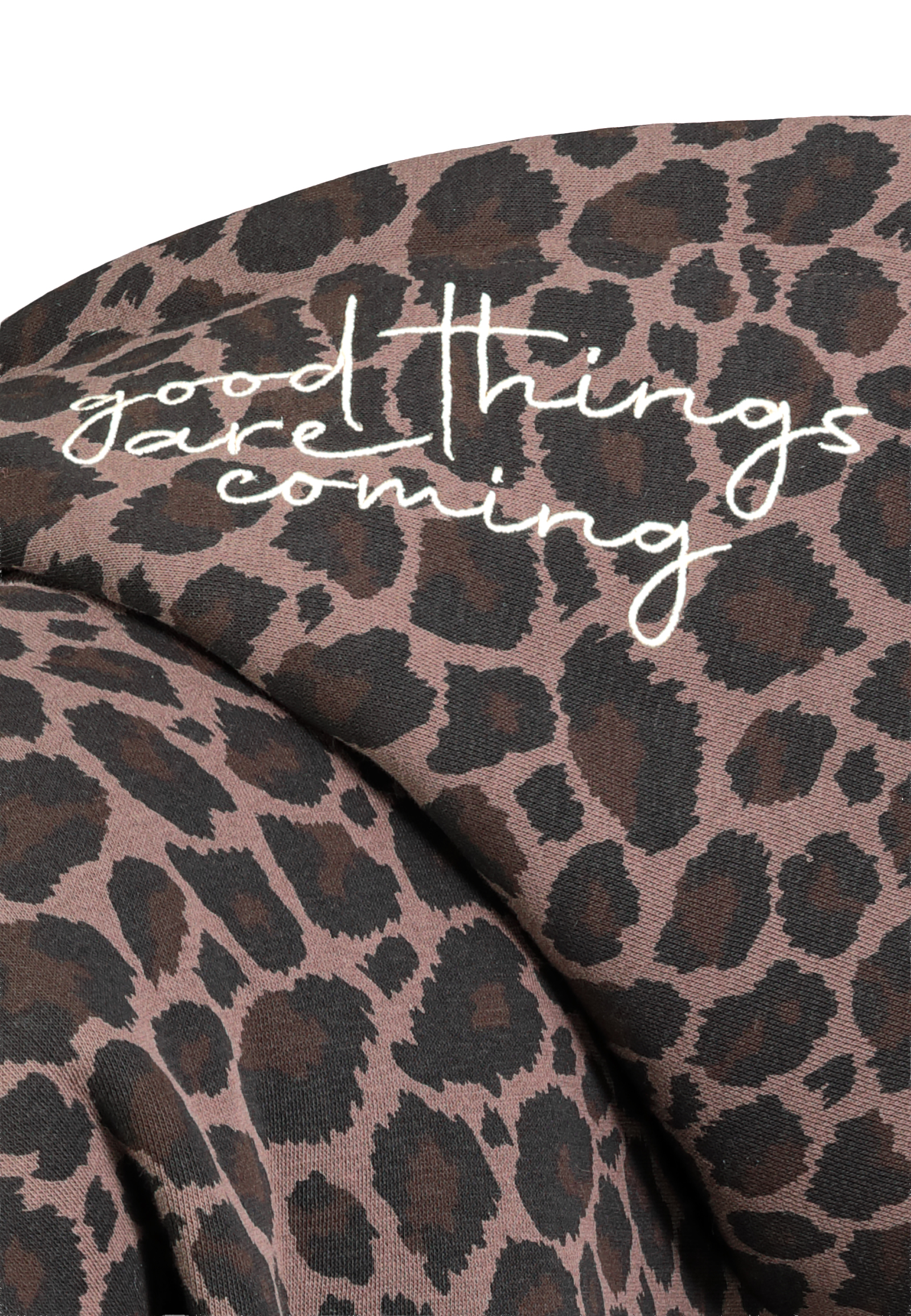 D10622BI02913A_21400_D2.jpg Kapuzenpullover Animalprint Langarm Elastischer Bund