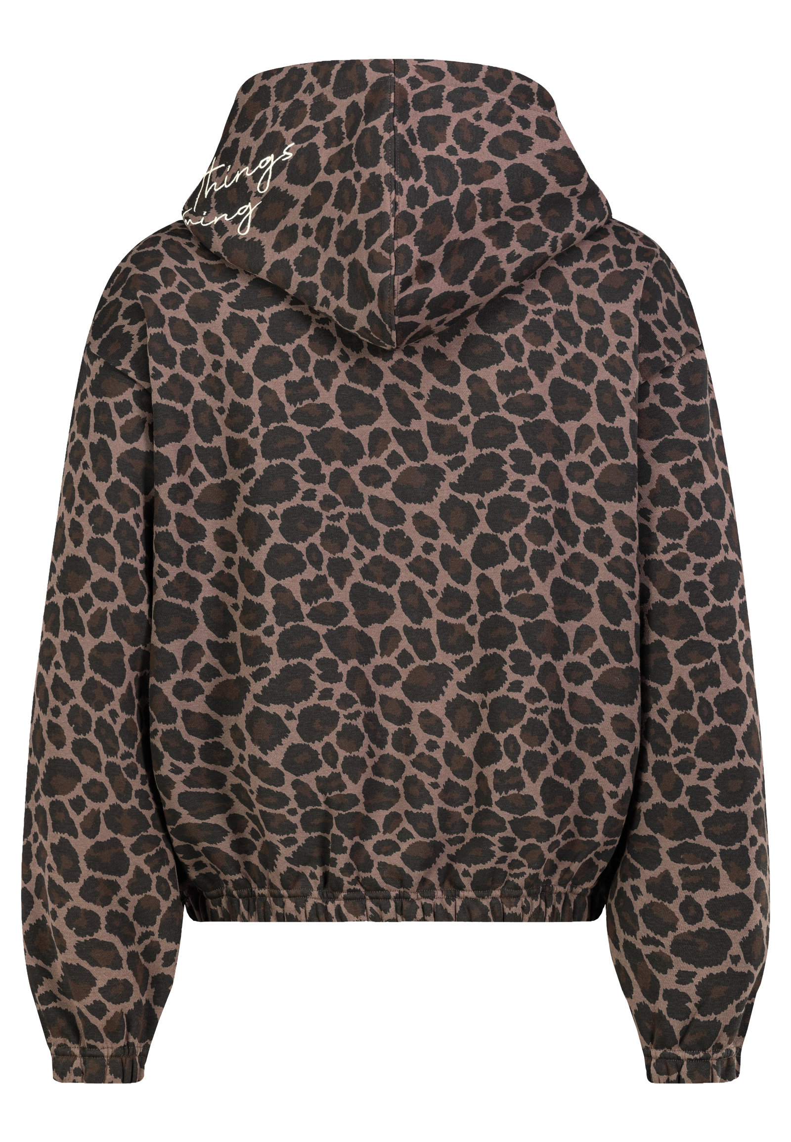 D10622BI02913A_21400_H.jpg Kapuzenpullover Animalprint Langarm Elastischer Bund
