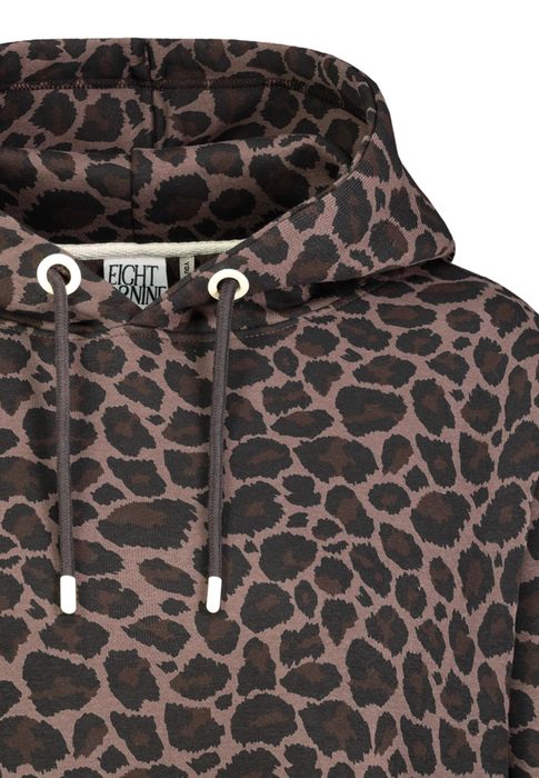 Eight 2 Nine Kapuzenpullover Animalprint Langarm Elastischer Bund – Dunkelbraun, Bild 4