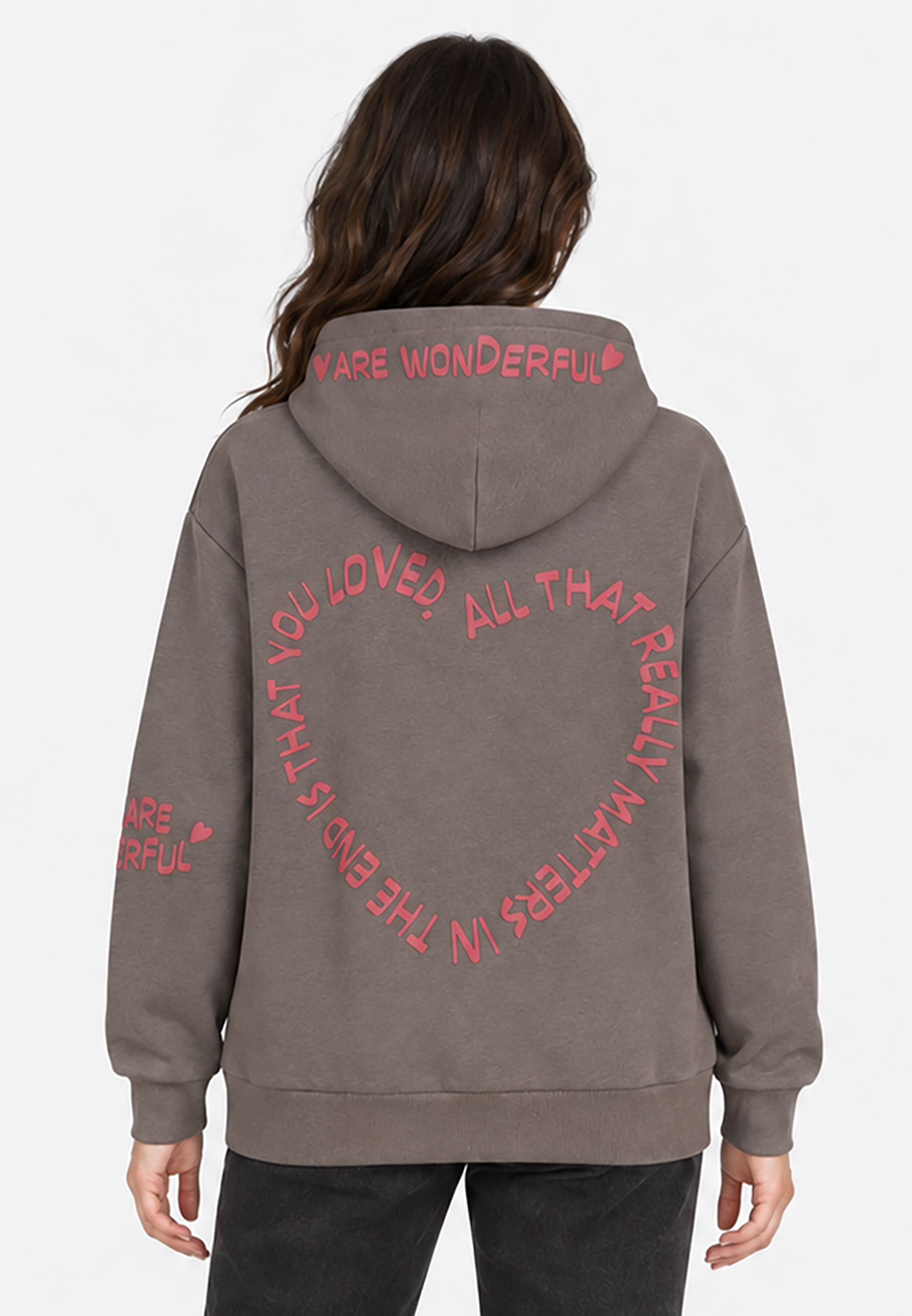 Kapuzenpullover Langarm Blumenprint Rippbündchen Casual Kapuzenpullover Langarm Blumenprint Rippbündchen Casual