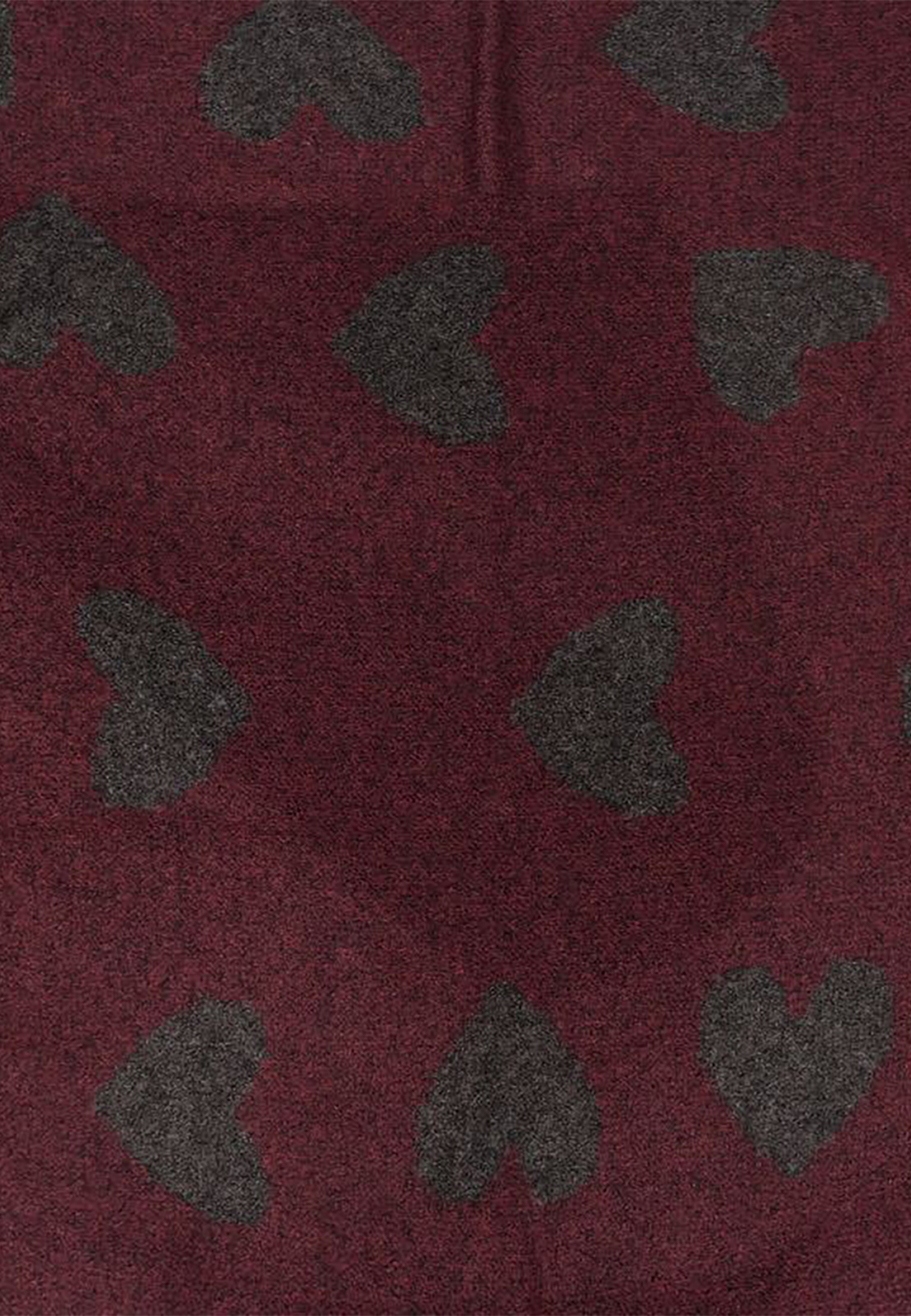 Dreieckstuch Herzmuster Weiche Strickoptik Spitz Zulaufend Dreieckstuch Herzmuster Weiche Strickoptik Spitz Zulaufend