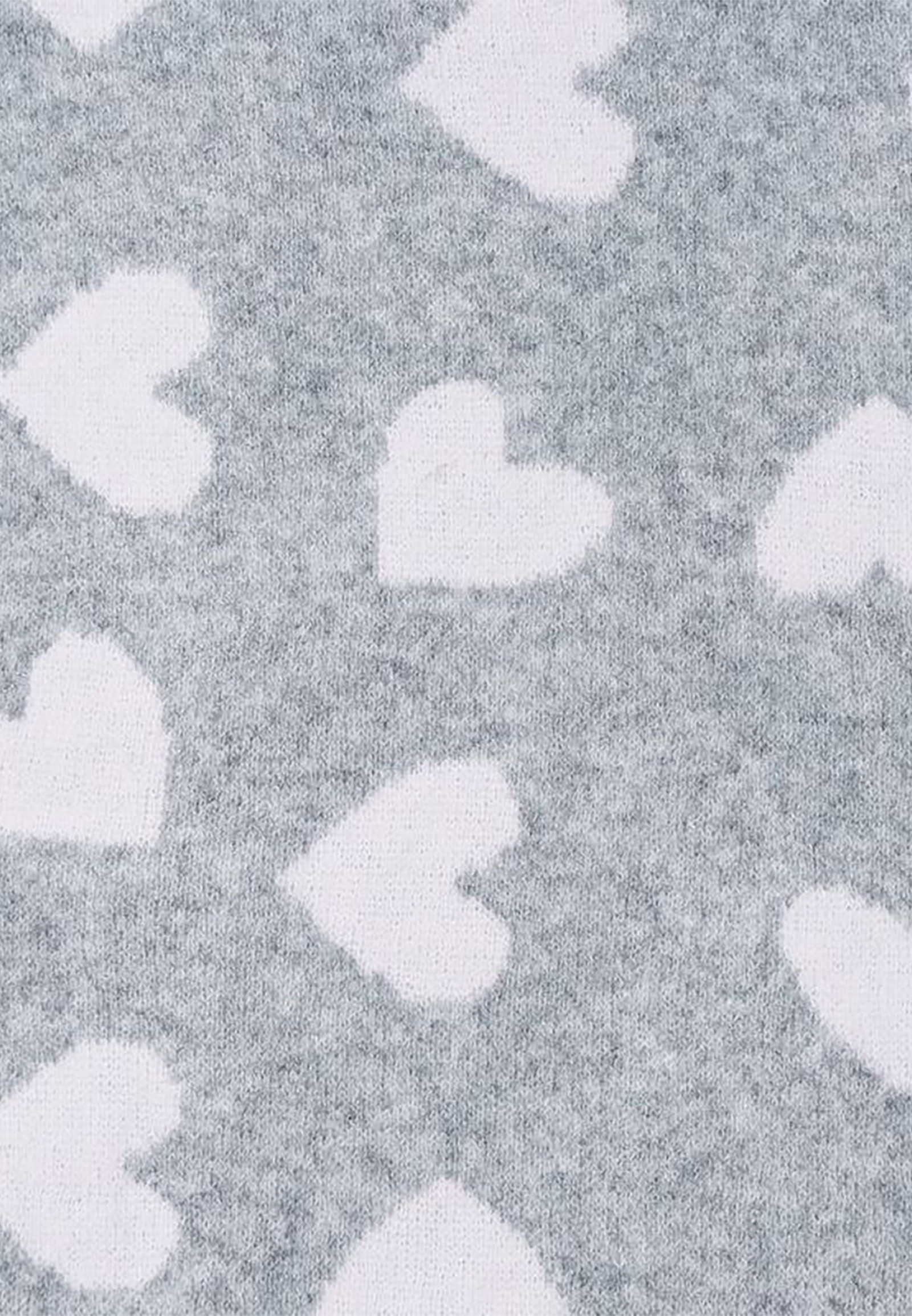 Dreieckstuch Herzmuster Weiche Strickoptik Spitz Zulaufend Dreieckstuch Herzmuster Weiche Strickoptik Spitz Zulaufend
