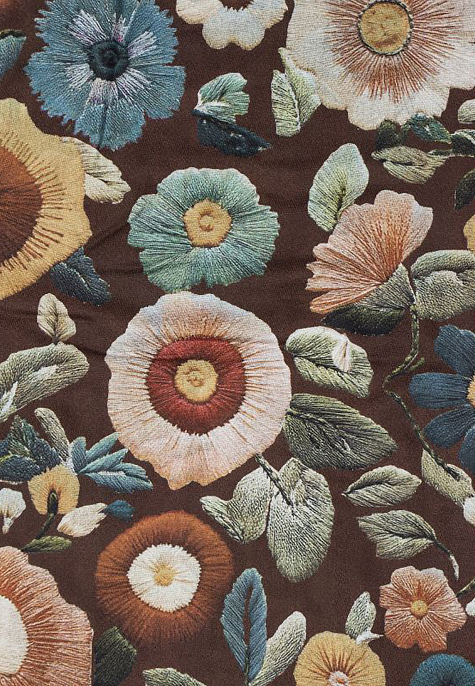 810410_da2193bda477fc9726f1069d9f163a03_001.jpg Rechteckschal Detailreicher Blumenprint Kurze Fransen