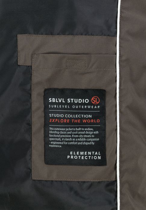 Sublevel Winterjacke Kapuze Steppoptik Brusttasche Rippbündchen – Grün, Bild 8