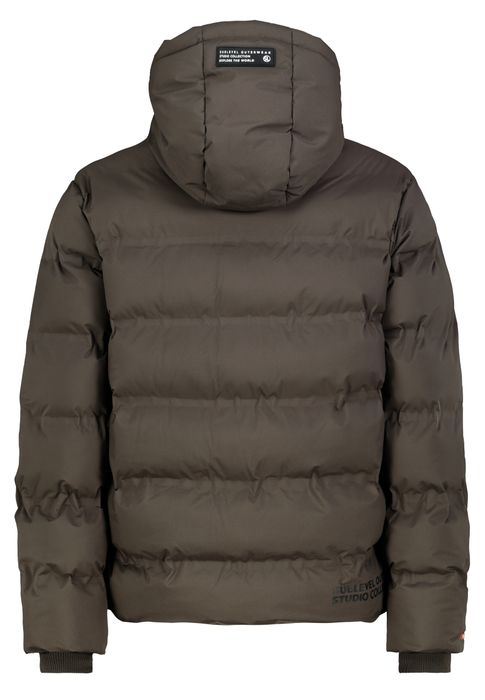 Sublevel Winterjacke Kapuze Steppoptik Brusttasche Rippbündchen – Grün, Bild 11