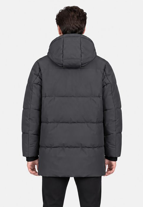 Sublevel Sublevel Modische Winterjacke Unifarben Kapuze Reißverschluss – Dunkelgrau, Bild 9