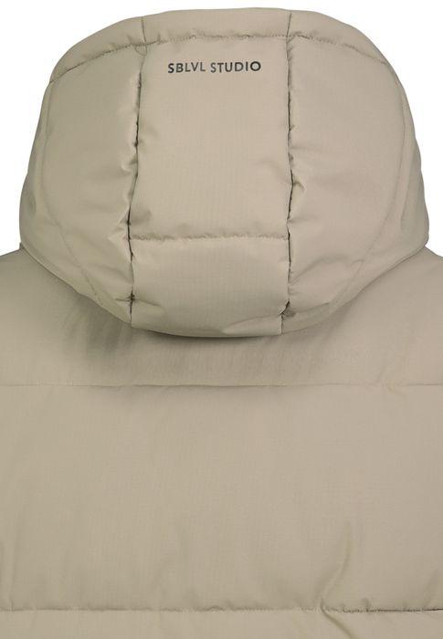 Sublevel Sublevel Modische Winterjacke Unifarben Kapuze Reißverschluss – Grün, Bild 10
