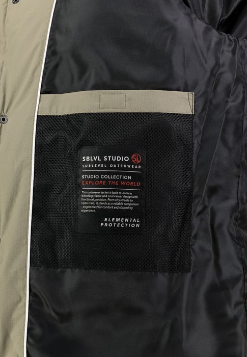 Sublevel Sublevel Modische Winterjacke Unifarben Kapuze Reißverschluss – Grün, Bild 8