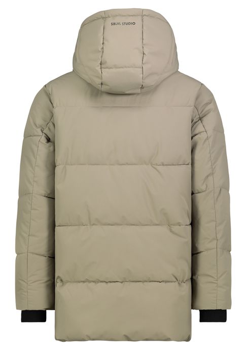 Sublevel Sublevel Modische Winterjacke Unifarben Kapuze Reißverschluss – Grün, Bild 11