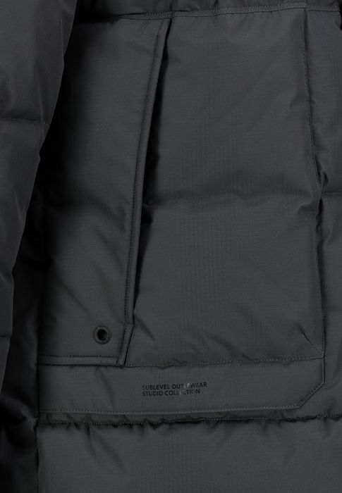 Sublevel Sublevel Modische Winterjacke Unifarben Kapuze Reißverschluss – Dunkelgrau, Bild 6
