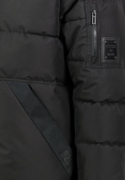 Eight 2 Nine Winterjacke Kapuze Steppoptik Druckknopfleiste Ärmeltasche – Schwarz, Bild 4