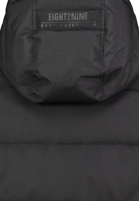 Eight 2 Nine Winterjacke Kapuze Steppoptik Druckknopfleiste Ärmeltasche – Schwarz, Bild 7