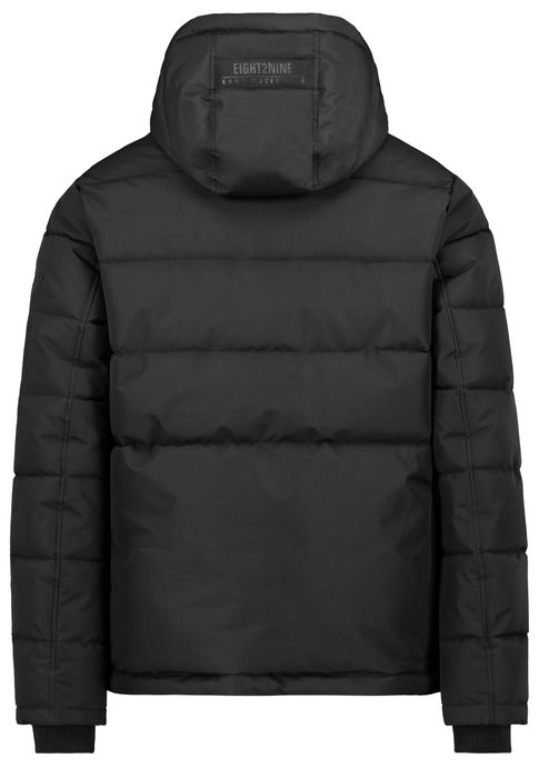 Eight 2 Nine Winterjacke Kapuze Steppoptik Druckknopfleiste Ärmeltasche – Schwarz, Bild 9