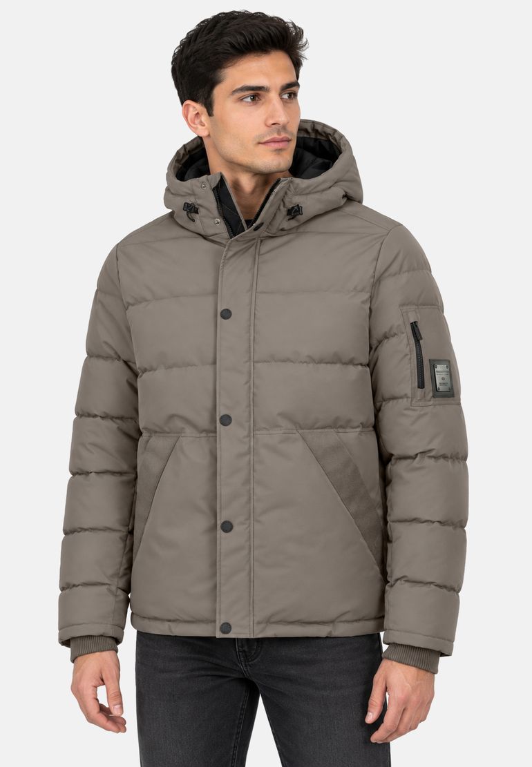 Eight 2 Nine Winterjacke Kapuze Steppoptik Druckknopfleiste Ärmeltasche – Braun, Bild 2