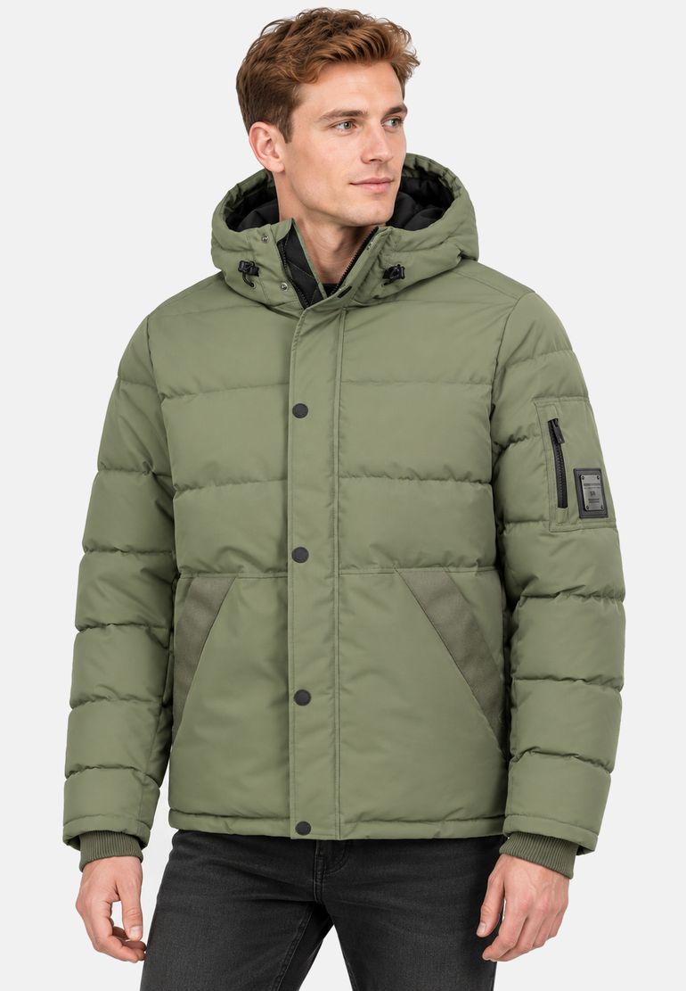 Eight 2 Nine Winterjacke Kapuze Steppoptik Druckknopfleiste Ärmeltasche – Grün, Bild 2